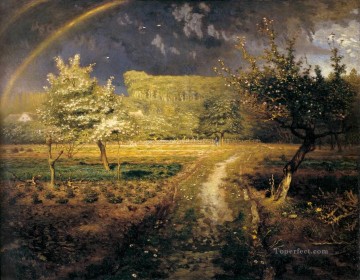 naturalism Oil Painting - Spring Barbizon naturalism realism Jean Francois Millet